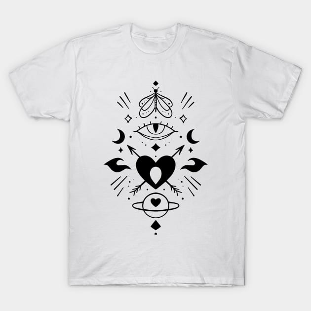 Cosmic love T-Shirt by Paolavk